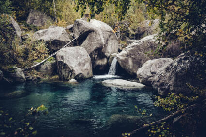Luqel Wasserfilter Outdoorshooting in den Westalpen