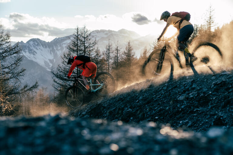 Maloja Clothing Outdoor Sport Mountainbike Fotoshooting in den Westalpen