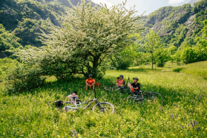 Maloja Clothing Outdoor Sport Mountainbike Fotoshooting in den Westalpen